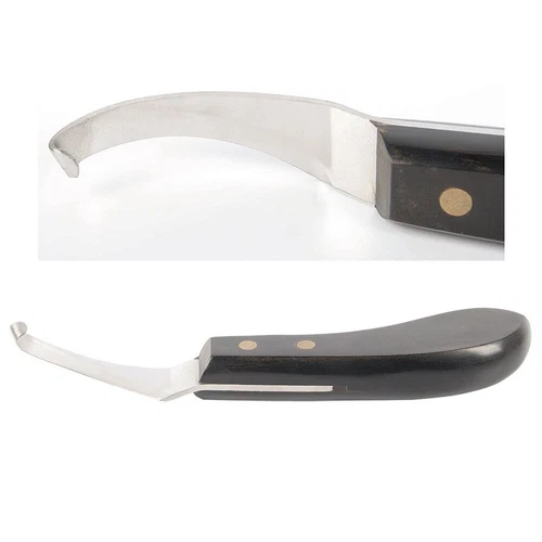 Horse Hoof Claw Knife Gutter Knife Hoof Knife Heavy Quality with Wooden Handle