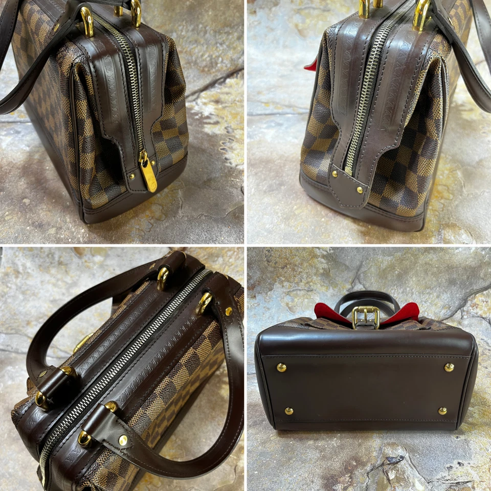 Bolso de mano Louis Vuitton Knightsbridge marrón Damier Level Foto 3 de 4