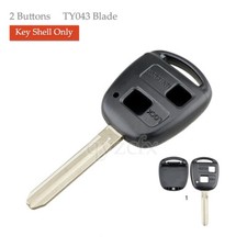 For Toyota Land Cruiser 1998-2011 Remote Key Fob Shell Case Ty043 Blade 2 Button
