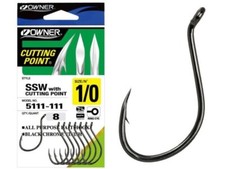 Pesca Accessori 100 Ami Matzuo Siwash Neri Cromati Taglia 1 - Occhio Aperto, Per Pesca In Acqua Dolce E Salata Mashle Figure - Foto 5