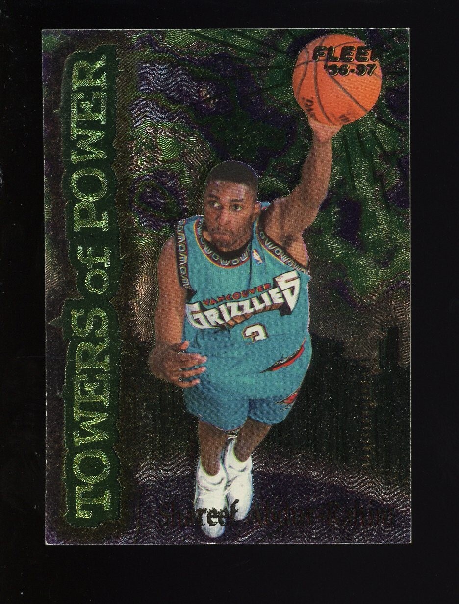 1996-97 FLEER SHAREEF ABDUR-RAHIM TOWERS OF POWER #1 RC  FOIL