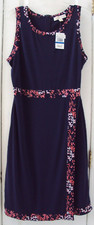 NEW TAG! MICHAEL by MICHAEL KORS XL 16 NAVY BLUE THIN LIGHTWEIGHT SPANDEX DRESS