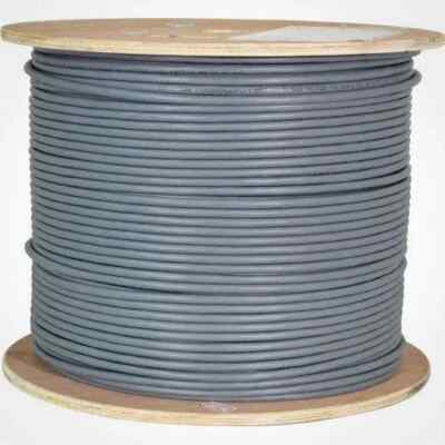 305mt Drum Emitex EM02.103 Ethernet LAN CAT6 F/UTP LSOH Twisted Pair Kabel Grau