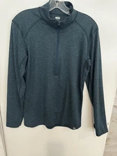 REI Co-op Active Pursuits Half-Zip Shirt Mens Small Dk Green Pullover SZ S New