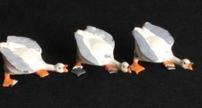3 BRITAINS 1940s LEAD TOY GEESE ANGRY GANDER 519 FARM ANIMAL