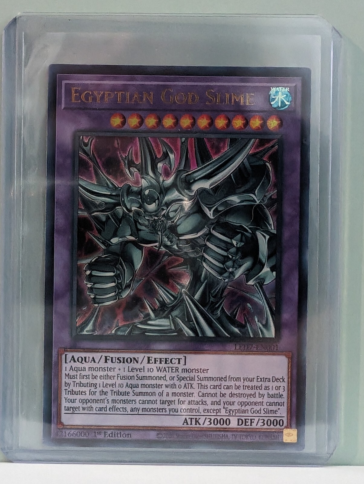 Yugioh Egyptian God Cards Yu-Gi-Oh! Egyptian God Slime - LED7-EN001 Ultra  Rare 1st Edition Yugioh God Cards