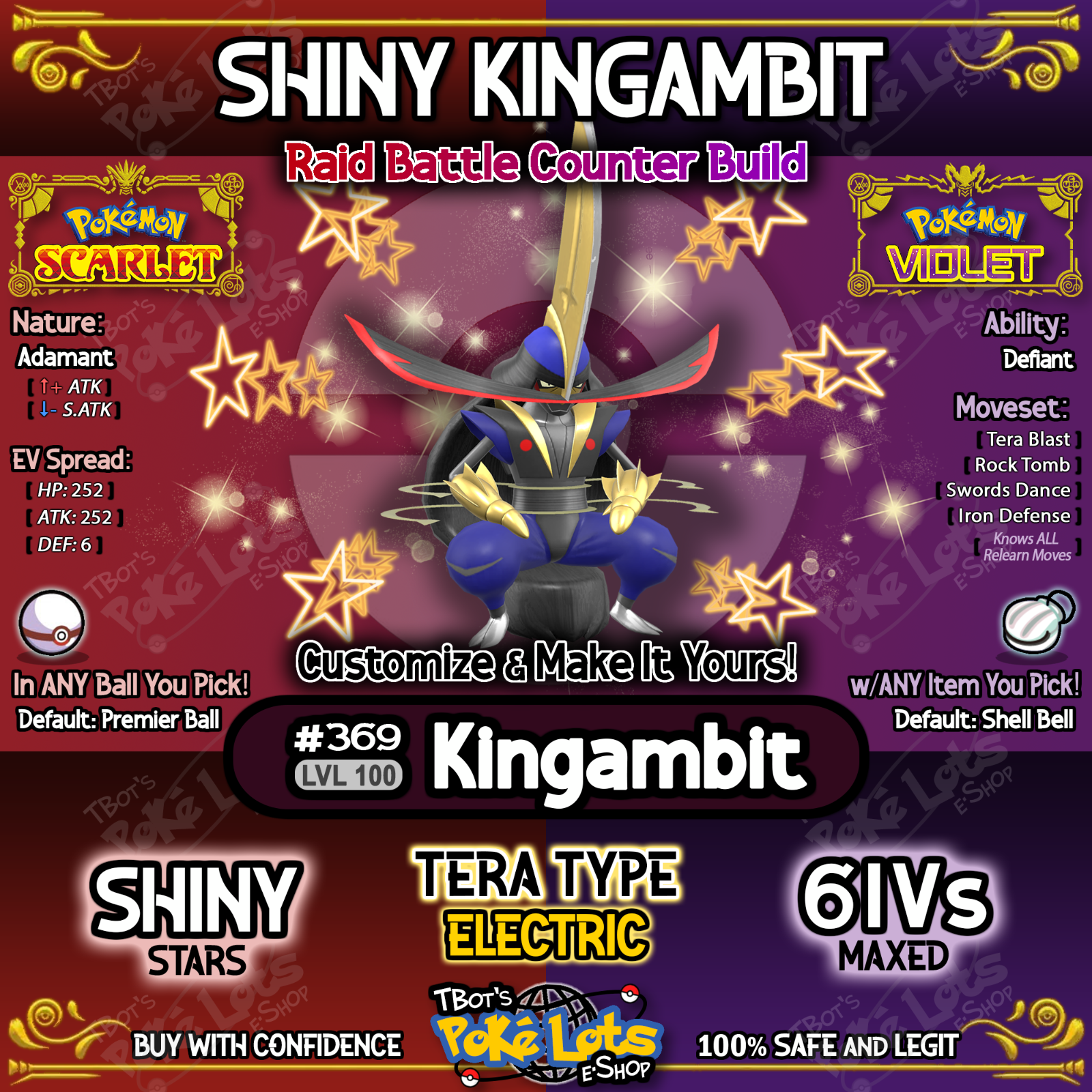 Kingambit weaknesses and best counters in Pokémon Scarlet and Violet