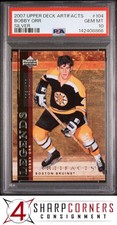 2007 UPPER DECK ARTIFACTS SILVER #104 BOBBY ORR HOF #/100 POP 1 PSA 10