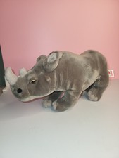 Webkinz Signature African Black Rhinoceros Rhino Realistic Plush No Code