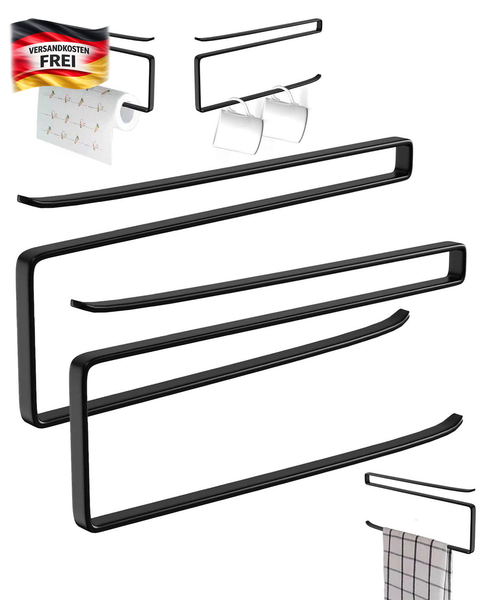 2 StüCk KüChenrollenhalter Ohne Bohren,Papier Handtuch Rollenhalter,KüChenrollen-image