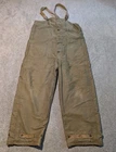 US Navy Deck Bibs Mens Large WWII WW2 Military Suspenders Lined Overalls