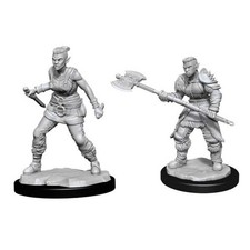 D D Nolzur's Marvelous Miniatures: Orc Barbarian Female