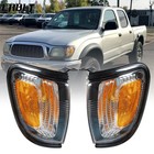 For Tacoma 2001-2004 Side Marker Corner Parking Lights Turn Signals Black A Pair
