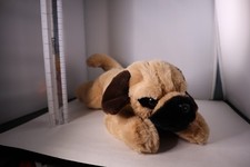 FAO SCHWARZ Lying Puggle Pug Dog Plush Soft Stuffed Animal Toy 12"