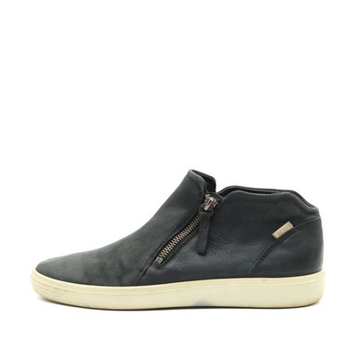 ECCO Damen Urban Komfort Zip Freizeitschuh Schwarz Leder Low-Top Sneaker EU 41