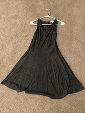 Ann Taylor Loft Size 4 Petite Dress Sleeveless Gray