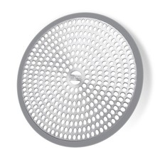 LEKEYE Shower Drain Hair Catcher/Strainer/Stainless Steel and Silicone Gray