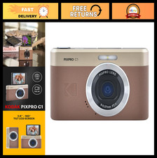 Compact 13MP Digital Camera with 4X Zoom, 180  Flip Screen, HD Video - Retro Des