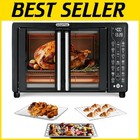 French Door 24L Toaster Oven Air Fryer Combo with Dishwasher Safe Accessories