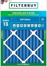Filterbuy 20x25x2 Pleated Air Filters, Replacement for HVAC AC Furnace MERV 13 
