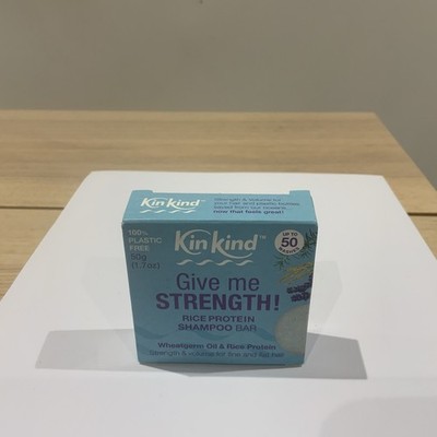KinKind Give Me Strength Reisprotein Shampoo Riegel 50g - 50 Wäschen für feine/flache