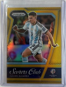 2024 Panini Prizm Copa America Julian Alvarez Scorers Club Gold /10