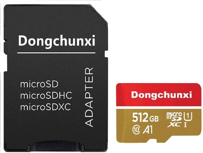 512GB Micro SD Card Memory Card with Adapter MicroSD High Speed 512gb MicroSD
