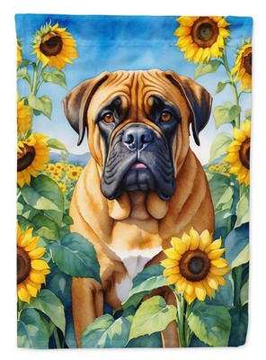 Caroline's Treasures Bullmastiff in Sunflowers Garden Flag DAC6042GF