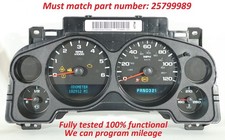 07 - 13 Chevy Silverado Gmc Sierra Instrument Panel Cluster Speedometer 25799989