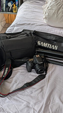 Canon EOS 77D Digital SLR Camera Bundle +  EF 50mm f/1.8 Lens + Bag + Tripod