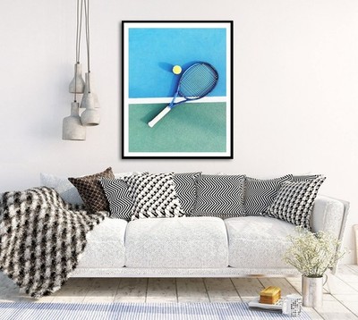 Beach Ocean Relaxing Wall Art Poster Print BS100-36_Beach mockup 1