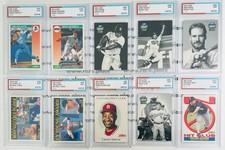 Massive Lot of 10 Authenticated Vintage Baseball Cards SOC POP1