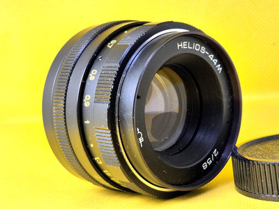 Helios 44M 58mm f/2 M42 Silver Lens USSR Soviet Bokeh Portrait Manual