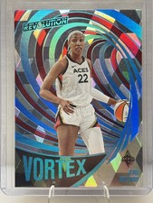 A'ja Wilson 2022 WNBA Revolution Vortex #6 CUBIC #/50 SSP - Las Vegas Aces 🔥 