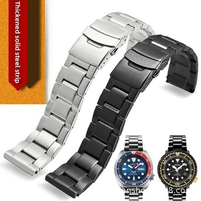 High Quality Solid Stainless Steel Watch Band Straps Mens 22mm for Seiko Prospex