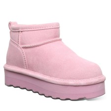 Youth's Retro Shorty Boots - Bearpaw Retro Prism Pink - 5 M US Big Kid Medium