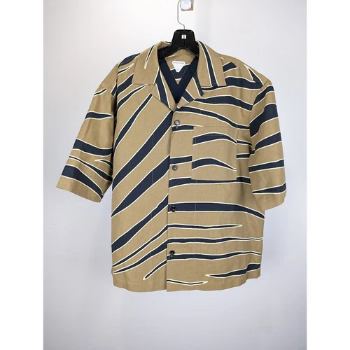 Bottega Veneta Q:2 Camicia in cotone con stampa animalier multicolore 50