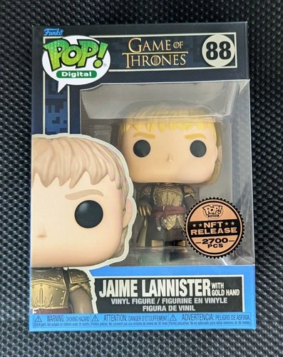 New! Funko Pop ~Digital~ 88 Jaime Lannister w/Gold Hand Game Of Thrones  LE 2700