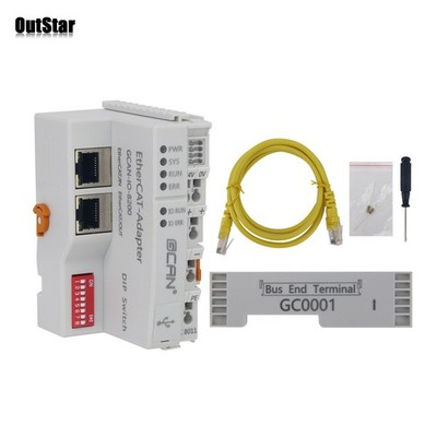 GCAN-IO-8200 EtherCAT Bus Coupler 100Mb/s Remote IO EtherCAT Slave Station 24V