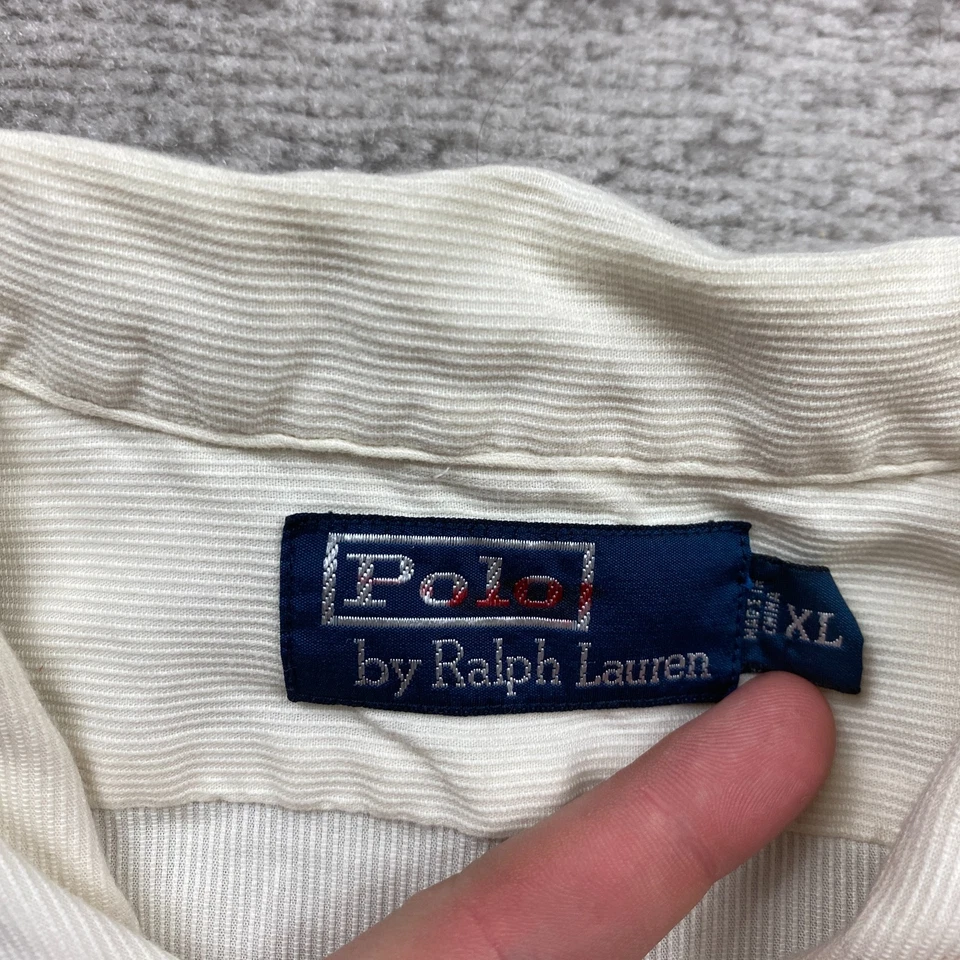 De Colección Polo Ralph Lauren Camisa de Campamento XL Beige Tostado Pony Cuello Lazo Caldwell Para Hombres Foto 4 de 4