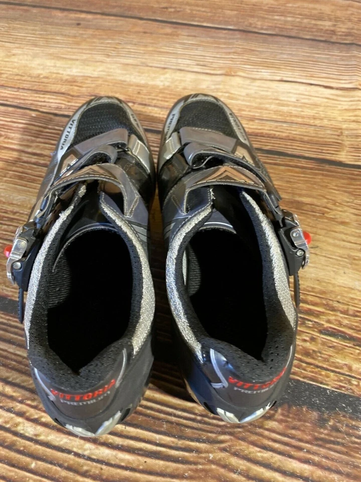 VITTORIA Carbono Carretera Ciclismo Zapatos Botas de Ciclismo 3 Pernos Talla EU42 US8 cs790 Foto 3 de 4