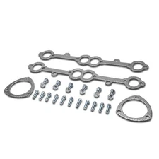 ALUMINUM EXHAUST HEADER GASKET W/BOLTS FOR 1967-1986 CHEVY GMC C/K SUBURBAN SBC
