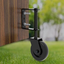 4.3" Heavy Duty Gate Wheel, 360  Rotation Rubber Gate Wheel for Fence,Farm,Garde