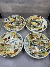 Set Of 4 Williams Sonoma Tuscany Umbria 2009 Dipping Side Bowls 5.5 Signed Set Of 4 Williams Sonoma Tuscany Umbria 2009 Dipping Side Bowls 5.5 Signed