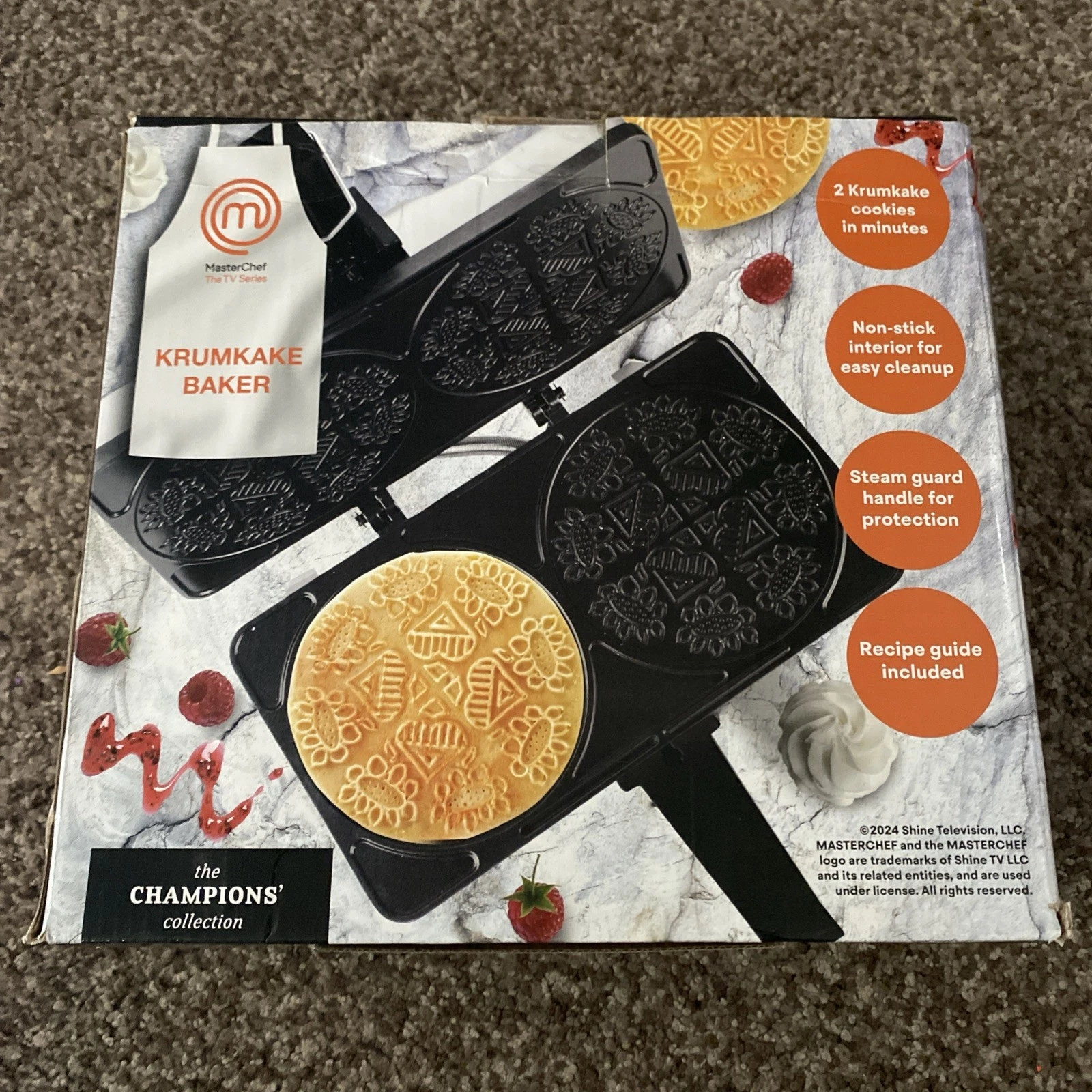 MasterChef Krumkake Baker-Make 2 Homemade Pizzelle Like Cookies Gordon Ramsey
