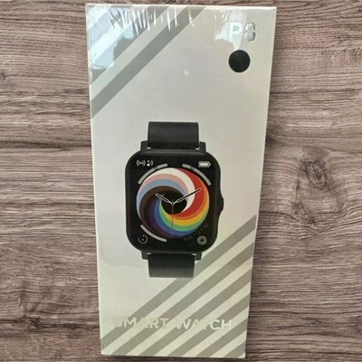 P8 Smartwatch Fitnessuhr Sportuhr Schwarz NEU OVP Fitness Tracker