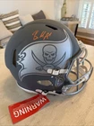 Baker Mayfield Signed Bucaneers Slate Speed Authentic Helmet