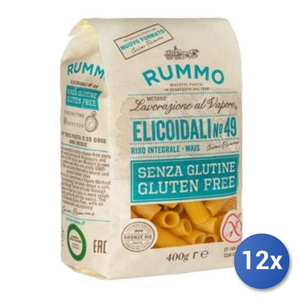 12X Multipack Rummo Gluten Free Spiral Pasta Nø49 Gr400