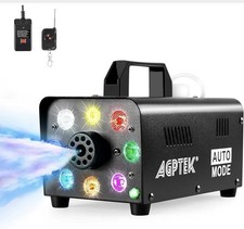 Upgraded Fog Machine  Smoke Machine with Colorful  Light AGPTEK REMOTE CONTROL 