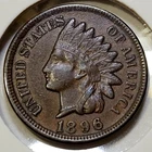 1896 Indian Head Cent - XF+ - Near 4 Diamonds - Sharp!